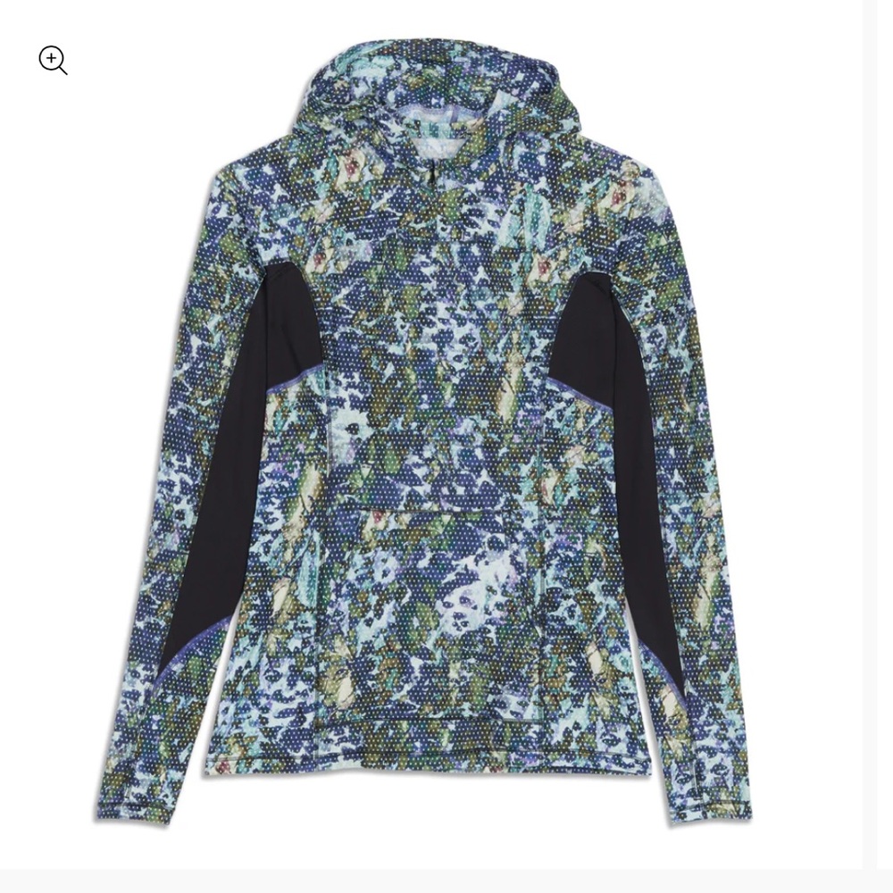 Lululemon Runbeam Hoodie Floral Sport White Multi / Black